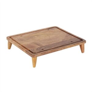 Olympia Mango Wood Standing Tray GN 1/2
