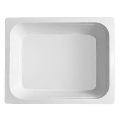 Olympia Kristallon Melamine Gastronorm Dish White GN 1/2 - Image 2