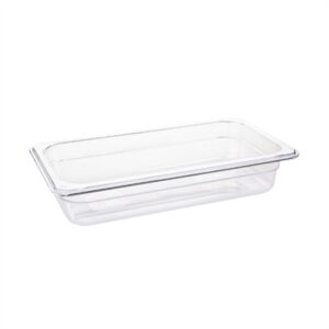 Vogue ABS Gastronorm Tray Clear GN 1/3 65mm