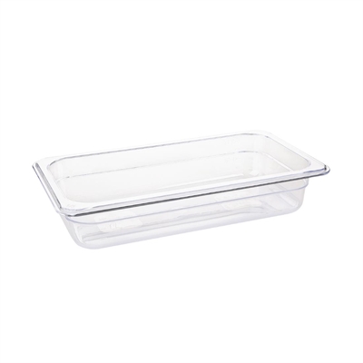 Vogue ABS Gastronorm Tray Clear GN 1/3 65mm