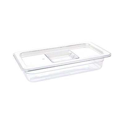 Vogue ABS Gastronorm Tray Clear GN 1/3 65mm - Image 2