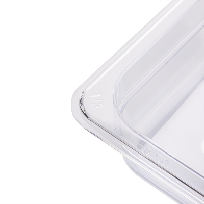 Vogue ABS Gastronorm Tray Clear GN 1/3 65mm - Image 4