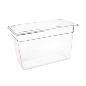 Vogue ABS Gastronorm Tray Clear GN 1/3 200mm