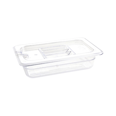 Vogue ABS Gastronorm Tray Clear GN 1/4 65mm - Image 2