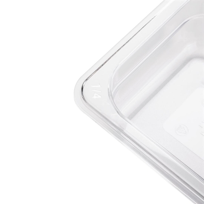 Vogue ABS Gastronorm Tray Clear GN 1/4 65mm - Image 3
