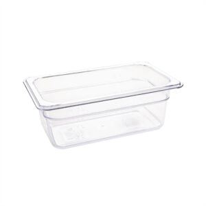 Vogue ABS Gastronorm Tray Clear GN 1/4 100mm