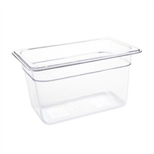 Vogue ABS Gastronorm Tray Clear GN 1/4 150mm