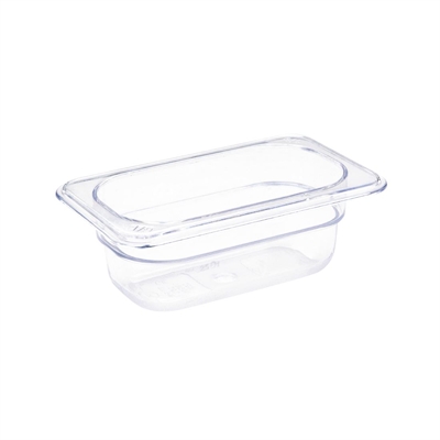 Vogue ABS Gastronorm Tray Clear GN 1/9 65mm