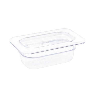 Vogue ABS Gastronorm Tray Clear GN 1/9 65mm - Image 2
