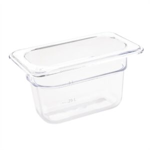 Vogue ABS Gastronorm Tray Clear GN 1/9 100mm