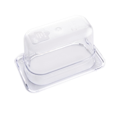 Vogue ABS Gastronorm Tray Clear GN 1/9 100mm - Image 4