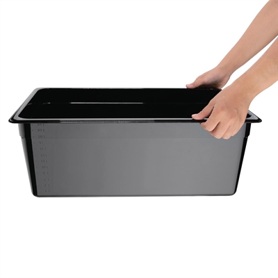 Vogue ABS Gastronorm Tray Black GN 1/1 200mm - Image 6