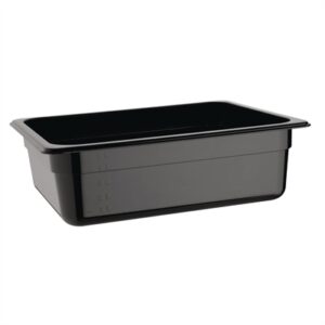Vogue ABS Gastronorm Tray Black GN 1/2 100mm