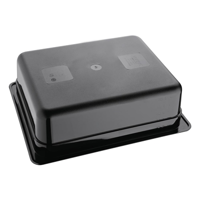 Vogue ABS Gastronorm Tray Black GN 1/2 100mm - Image 4