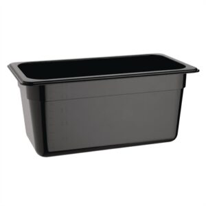 Vogue ABS Gastronorm Tray Black GN 1/3 150mm