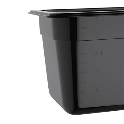 Vogue ABS Gastronorm Tray Black GN 1/3 150mm - Image 3
