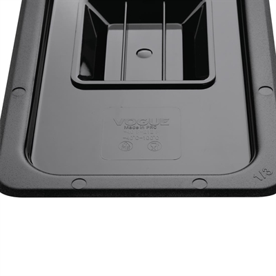 Vogue ABS Gastronorm Lid Black GN 1/3 - Image 3